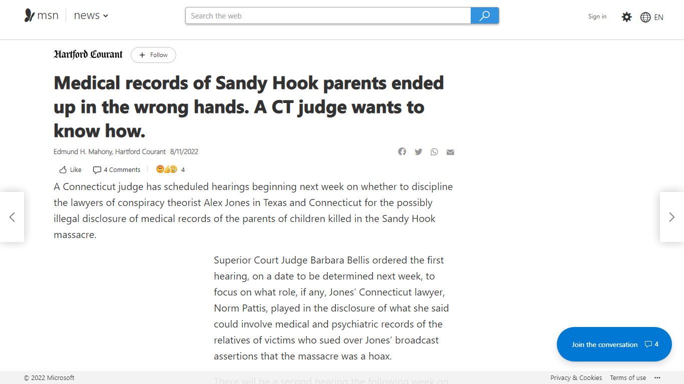Medical records of Sandy Hook parents ended up in the wrong hands. A CT ...